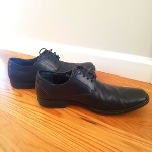 Alfani black leather dress oxfords - 9.5